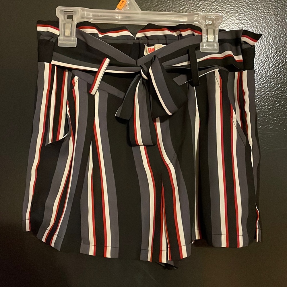 Black, red, white, and navy shorts!